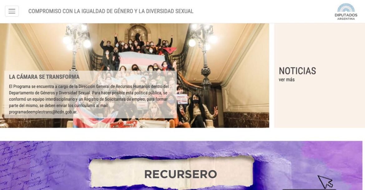La Cámara de Diputados lanza un portal con información legislativa de género