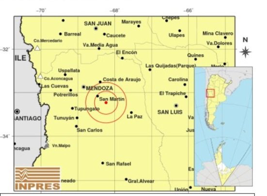 Mañana movida y varias réplicas con epicentro en el sur de San Martín