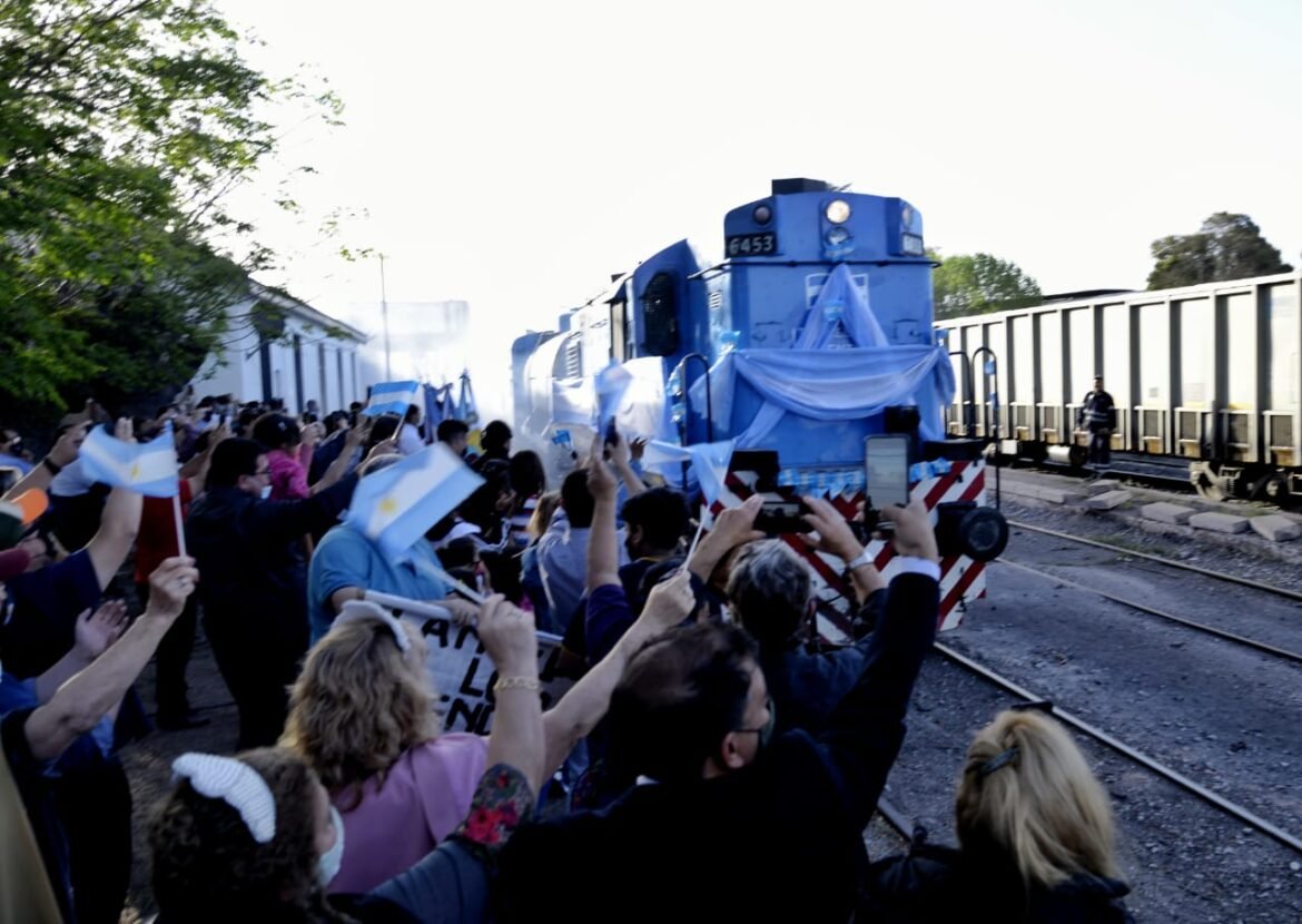 Volvió el tren sanitario de la Nación a Palmira