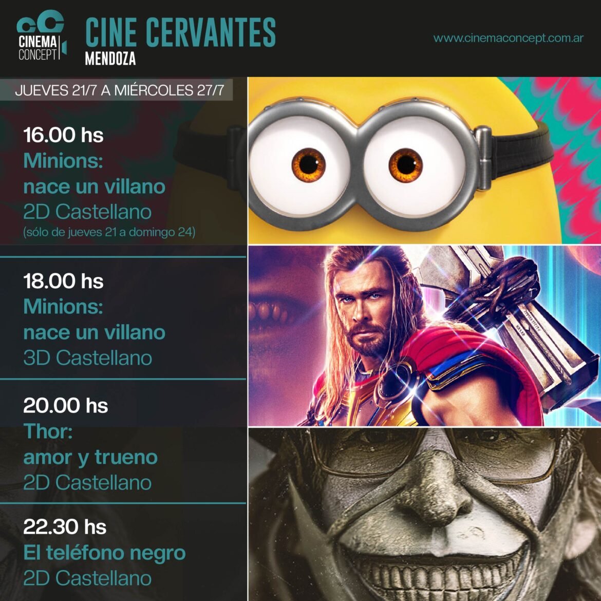Última semana de vacaciones en el Cine Cervantes