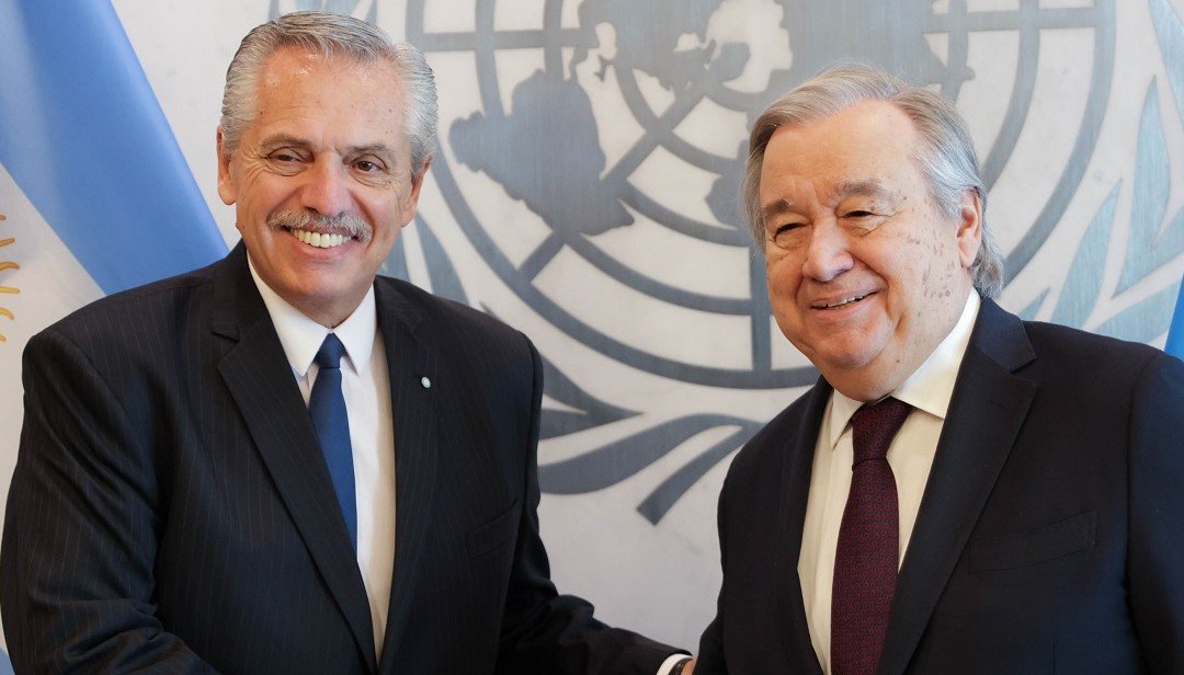 El presidente se reunió con el secretario general de la ONU, António Guterres