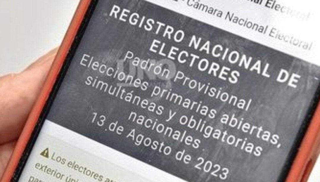Dónde voto: consultá el padrón definitivo de las PASO y elecciones generales 2023