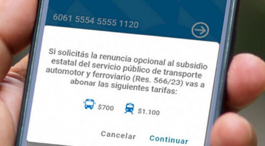 Ya podés tramitar la renuncia optativa al subsidio al transporte público automotor y ferroviario