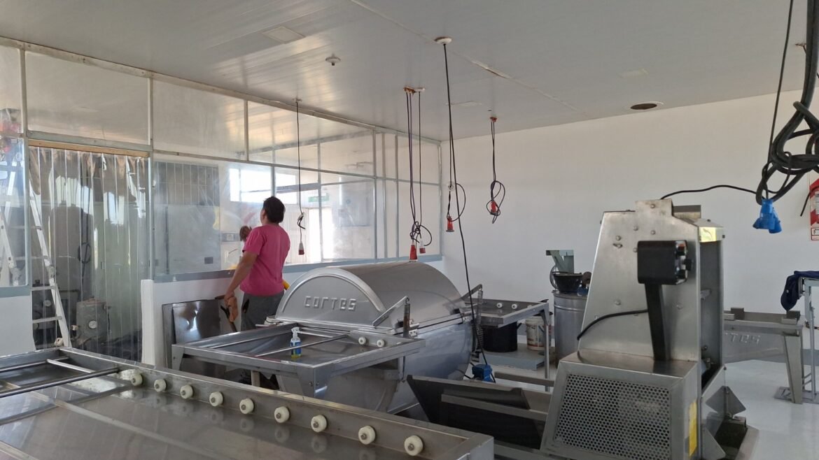 Todo listo para empezar una nueva temporada en la planta de extracción de miel