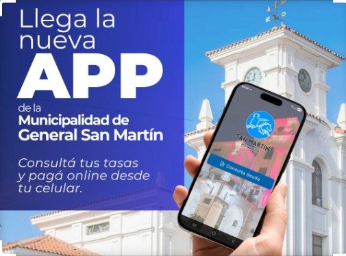 San Martín lanza una aplicación para acceder desde el celular, a las tasas municipales