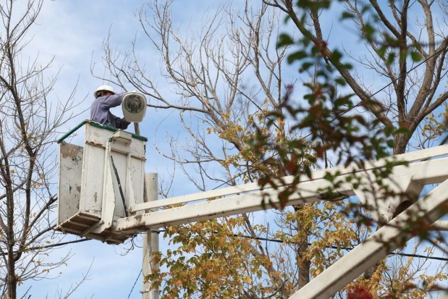 Alumbrado público: trabajos de recuperación tras las inclemencias climáticas