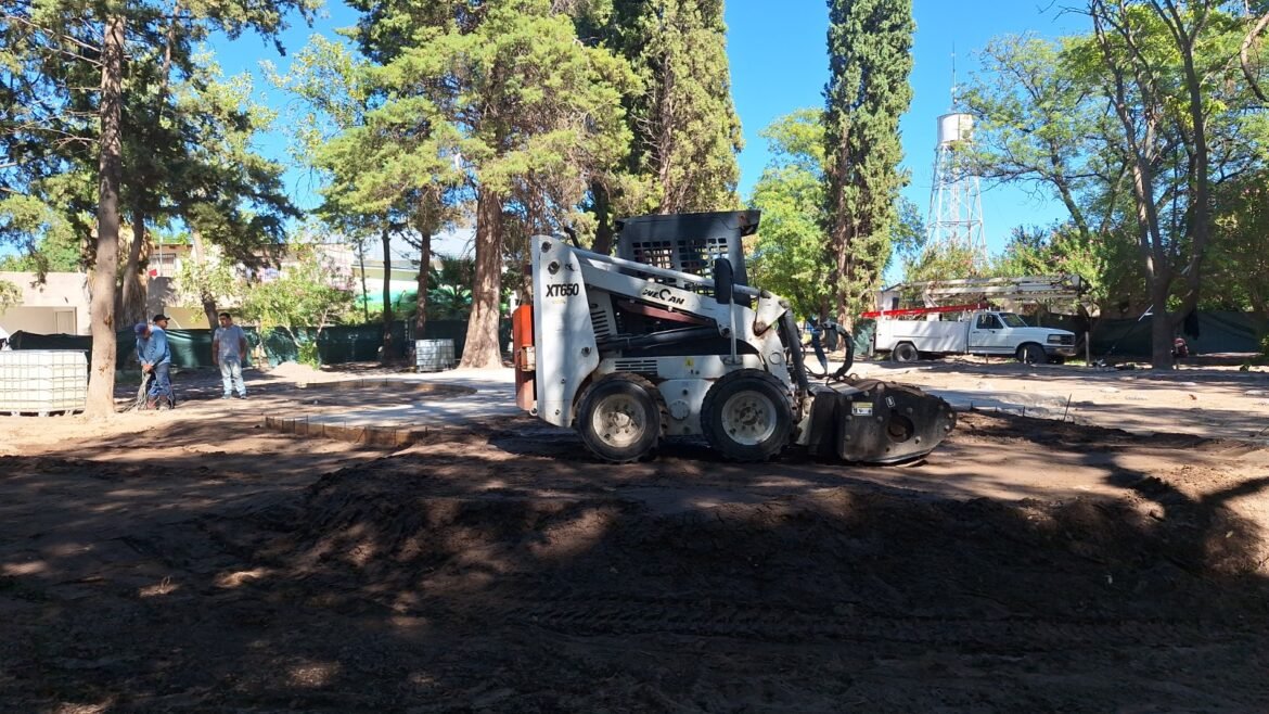 El municipio sigue en marcha con las obras de la plaza de Atuel Norte