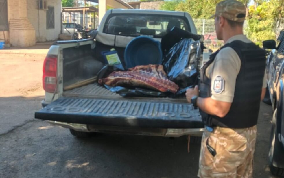 Control en San Martín: la Policía Rural secuestró 40 kilos de carne trasladada sin documentación